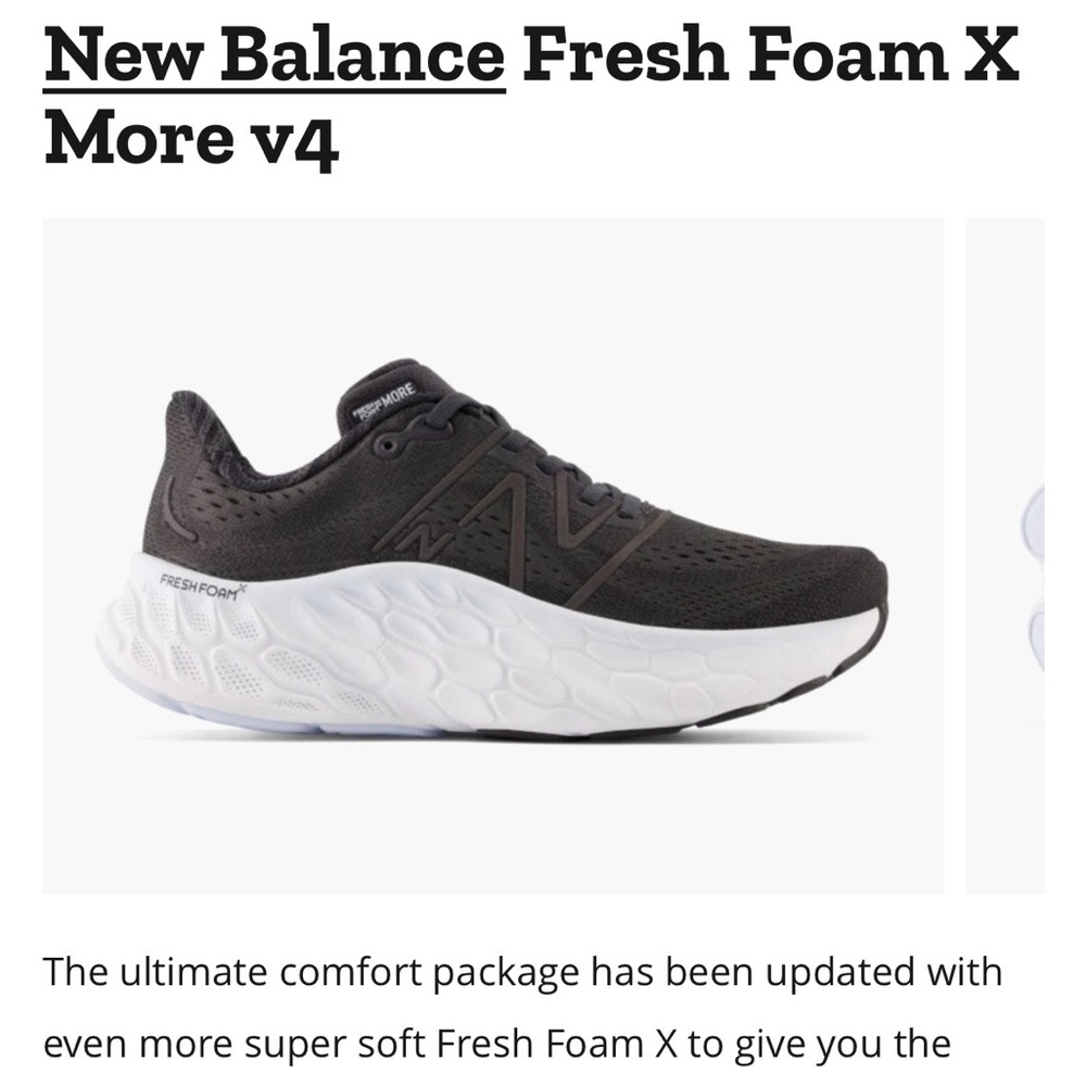 New Balance Foam X V4 Shoes Sz 9.5